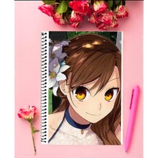 Anime And Your World Hori San To Miyamura Kun  Anime Defter 1 Adet Özel Tasarım A4 Boyutu 21*29 cm Telli Kareli