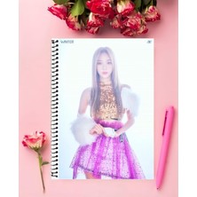 Aespa Kpop Defter 1 Adet Özel Tasarım A4 Boyutu 21*29 cm  Telli Kareli defter