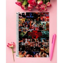 Anime And Your World Stranger Things Defter 1 Adet Özel Tasarım A4 Boyutu 21*29 cm  Telli Kareli Defter