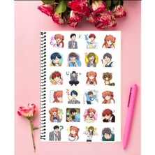 Gekkan Shoujo Nozaki Kun Anime Defter 1 Adet Özel Tasarım A4 Boyutu 21*29 cm  Telli Kareli Defter
