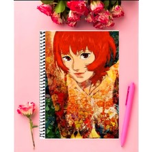 Anime And Your World Paprika  Anime Defter 1 Adet Özel Tasarım A4 Boyutu 21*29 cm Telli Kareli