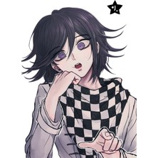 Anime And Your World Kokichi Ouma Defter 1 Adet Özel Tasarım A4 Boyutu 21*29 cm Telli Çizgili Büyük Boy Defter