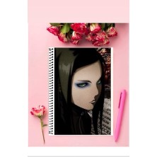 Ergo Proxy  Anime Defter 1 Adet Özel Tasarım A4 Boyutu Telli Kareli Defter 21*29 cm