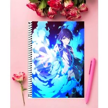 Kenja No Mago  Anime Defter 1 Adet Özel Tasarım A4 Boyutu 21*29 cm  Telli Kareli Defter