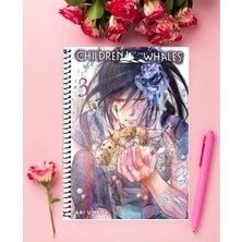 Anime And Your World Children Of The Whales  Anime   Defter 1 Adet Özel Tasarım A4 Boyutu 21*29 cm  Telli Kareli