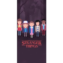 Stranger Things Defter 1 Adet Özel Tasarım A4 Boyutu 21*29 cm Telli Çizgili Büyük Boy Defter