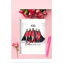 Anime And Your World Exıd Defter 1 Adet Özel Tasarım A4 Boyutu Telli Kareli Defter 21*29 cm