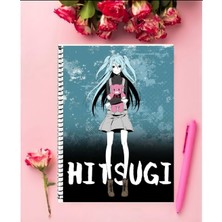 Anime And Your World Akuma No Riddle  Anime   Defter 1 Adet Özel Tasarım A4 Boyutu 21*29 cm  Telli Kareli Defter