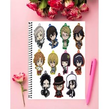 Bungou Stray Dogs Anime Defter 1 Adet Özel Tasarım A4 Boyutu 21*29 cm  Telli Çizgili defter