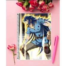 Anime And Your World Kanon Anime Defter 1 Adet Özel Tasarım A4 Boyutu 21*29 cm  Telli Kareli Defter