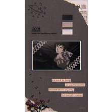 Psycho-Pass Anime Manga Defter 1 Adet Özel Tasarım A4 Boyutu 21*29 cm  Telli Kareli Defter