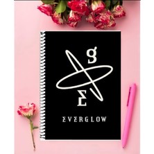 Anime And Your World Everglow Kpop  Defter 1 Adet Özel Tasarım A4 Boyutu 21*29 cm  Telli Kareli Defter