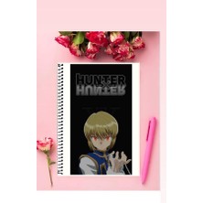 Anime And Your World Hunter × Hunter Anime Defter 1 Adet Özel Tasarım A4 Boyutu Telli Kareli Defter 21*29 cm
