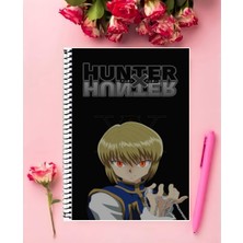 Anime And Your World Hunter x Hunter Defter 1 Adet Özel Tasarım A4 Boyutu 21*29 cm  Telli Kareli Defter