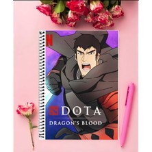 Anime And Your World Dota Dragon’s Ball Anime Defter 1 Adet Özel Tasarım A4 Boyutu 21*29 cm  Telli Kareli Defter