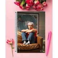 Kim Woo Jin Stray Kids Defter 1 Adet Özel Tasarım A4 Boyutu 21*29 cm Telli Çizgisiz Büyük Boy