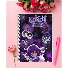 Anime And Your World Kokichi  Ouma Anime Defter 1 Adet Özel Tasarım A4 Boyutu 21*29 cm Telli Kareli
