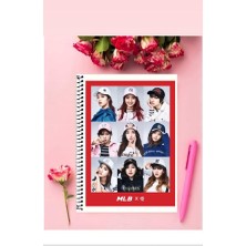 Anime And Your World Twice Defter 1 Adet Özel Tasarım A4 Boyutu Telli Kareli Defter 21*29 cm