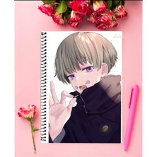 Inumaki Toga Anime Defter 1 Adet Özel Tasarım A4 Boyutu 21*29 cm Telli Çizgili Defter