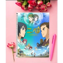 Nınokunı Anime Defter 1 Adet Özel Tasarım A4 Boyutu 21*29 cm  Telli Kareli Defter