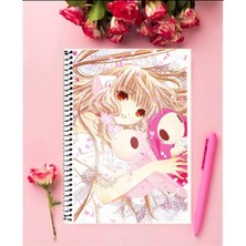 Anime And Your World Chobits Anime Defter 1 Adet Özel Tasarım A4 Boyutu 21*29 cm  Telli Kareli Defter