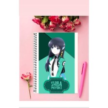 Anime And Your World Shiba Miyuki Anime Defter 1 Adet Özel Tasarım A4 Boyutu Telli Kareli Defter 21*29 cm