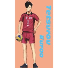 Tetsurou Kuroo (Haikyuu) Anime Defter 1 Adet Özel Tasarım A4 Boyutu 21*29 cm Telli Kareli