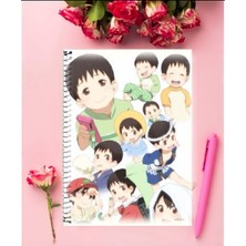 Anime And Your World Tokyo Magnitude 8.0 Anime Defter 1 Adet Özel Tasarım A4 Boyutu 21*29 cm  Telli Kareli Defter
