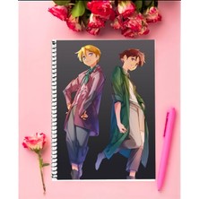Anime And Your World Romeo No Aoi Sora  Anime   Defter 1 Adet Özel Tasarım A4 Boyutu 21*29 cm  Telli Kareli Defter