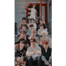 Seventeen Kpop Defter 1 Adet Özel Tasarım A4 Boyutu 21*29 cm  Telli Kareli Defter