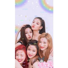 Itzy (Ryujin .yeji.yuna.lia.chaeryeong ) Defter 1 Adet Özel Tasarım A4 Boyutu 21*29 cm Telli Çizgisz