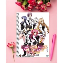Anime And Your World Rakudai Kishi No Cavalry  Anime   Defter 1 Adet Özel Tasarım A4 Boyutu 21*29 cm  Telli Kareli