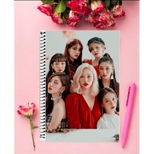 Clc ( Seungyeon, Seunghee, Sorn, Elkie, Eunbin, Yujin ve Yeeun) 1 Adet  Defter A4 Boyutu 21*29 cm