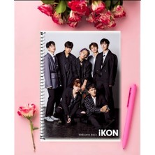 Anime And Your World Ikon Kpop Defter 1 Adet Özel Tasarım A4 Boyutu 21*29 cm  Telli Kareli Defter