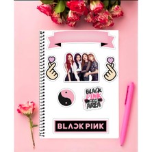 Anime And Your World Black Pink Defter 1 Adet Özel Tasarım A4 Boyutu Telli Kareli Defter 21*29 cm