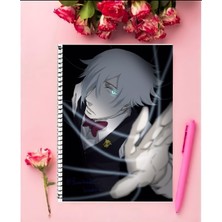 Death Billiards Anime Defter 1 Adet Özel Tasarım A4 Boyutu 21X29 cm  Telli Çizgili Defter