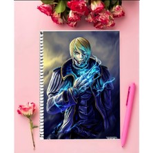 Anime And Your World Terra Formars  Anime Defter 1 Adet Özel Tasarım A4 Boyutu 21X29 cm Telli Çizgili