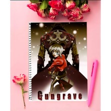 Anime And Your World Gungrave  Anime Defter 1 Adet Özel Tasarım A4 Boyutu 21X29 cm Telli Çizgili