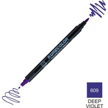 Kurecolor Mangaka Fine&brush Çift Taraflı Kalem CNKC-2200 No 609 Deep Violet