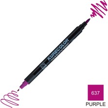 Kurecolor Mangaka Fine&brush Çift Taraflı Kalem CNKC-2200 No 637 Purple