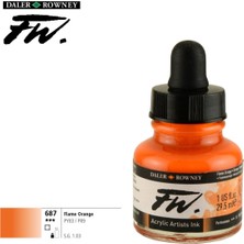 Likit Akrilik (Pistole) Mürekkebi Fw Ink 29.5ml 687 Flame Orange