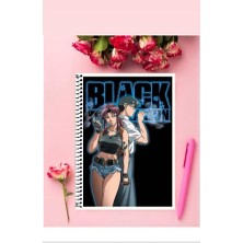 Albeni-A4-01-Ck Logan Anime Defter 1 Adet Özel Tasarım A4 Boyutu Telli Kareli Defter 21X29 cm