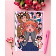 Anime And Your World Gekkan Shoujo Nozaki Kun Anime Defter 1 Adet Özel Tasarım A4 Boyutu 21X29 cm  Telli Kareli Defter