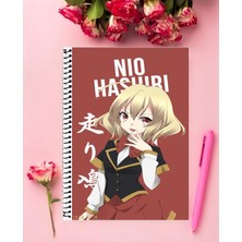 Anime And Your World Nio Hashiri  Anime Defter 1 Adet Özel Tasarım A4 Boyutu 21X29 cm  Telli Çizgili defter