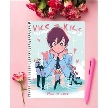 Ouran High School Host Club Anime Defter 1 Adet Özel Tasarım A4 Boyutu 21X29 cm  Telli Çizgili