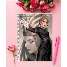 Last Exıle Anime Defter 1 Adet Özel Tasarım A4 Boyutu 21X29 cm  Telli Çizgili Defter