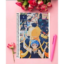Anime And Your World Ansatsu Kyoushitsu Anime Defter 1 Adet Özel Tasarım A4 Boyutu 21X29 cm Telli Çizgili