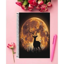 Anime And Your World Manzara  Defter 1 Adet Özel Tasarım A4 Boyutu 21X29 cm  Telli Çizgili defter