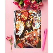 Tate No Yuusha No Nariagari Anime   Defter 1 Adet Özel Tasarım A4 Boyutu 21X29 cm  Telli Kareli