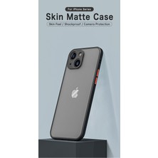 Dexmon Apple iPhone 14  Kılıf 3D Kamera Korumalı Arkası Mat Kenarları Renkli Smoke Case